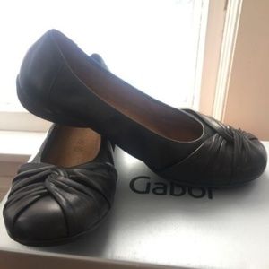 Gabor black flats Size US 8 UK 5.5